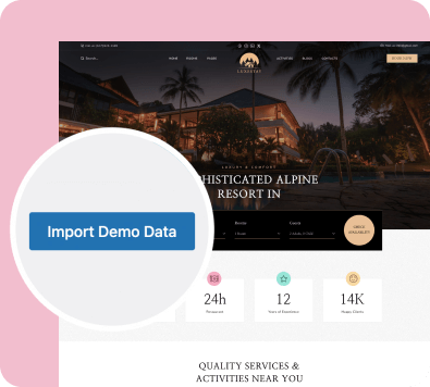 One Click Demo Import